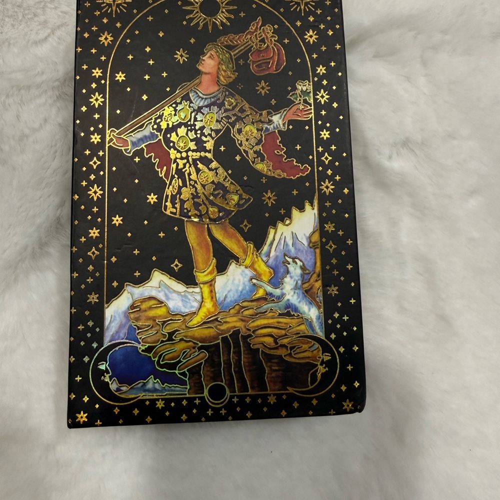 Mystical Gold Foil Tarot Holographic Cards Rider Deck